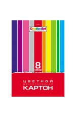 Картон цв А4 8л 8цвдвухсторонний Creative Set 5934 Хатбер