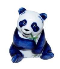 Гжель Скульптура Бамбуковый мишка