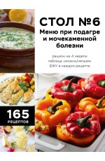 Стол №6. Меню при подагре и мочекаменной болезни. С рекомендациями специалиста