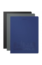 Папка c пружинным скоросшивателем Erich Krause Megapolis, 17мм, 600мкм, ассорти