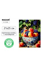 Мозаика алмаз 21х25см частичнвыкладка с мольбертом Натюрморт М-12382 Mazari