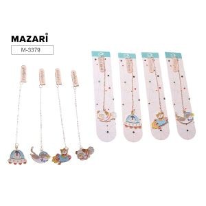 Закладка д/книг метал ассорт М-3379 Mazari