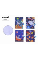 Записная книжка А6 48л спир тв обл замочек Космос М-9233 MAZARI