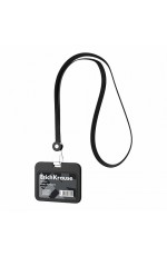 Бейдж 85*54мм гориз силикон лента черный 63761 Erich Krause