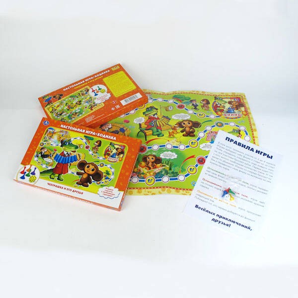 НАСТОЛЬНАЯ ИГРА-ХОДИЛКА УМКА ЧЕБУРАШКА И ЕГО ДРУЗЬЯ в кор.20шт