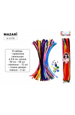 Набор Проволока шенил 40шт помпоны 12шт глазки декор2шт 20789 Mazari