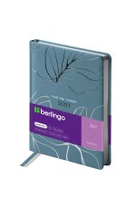 Ежедневник датированный 2027г., А5, 184л., кожзам, Berlingo Holography, голубой