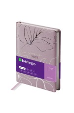 Ежедневник датированный 2027г., А5, 184л., кожзам, Berlingo Holography, розовый