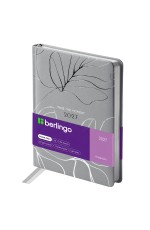 Ежедневник датированный 2027г., А5, 184л., кожзам, Berlingo Holography, светло-серый
