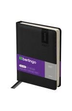 Ежедневник датированный 2027г., А5, 184л., кожзам, Berlingo Premier, черный