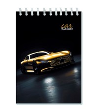 Блокнот А6 80л кл спир Золотое авто С4173-106 КТС