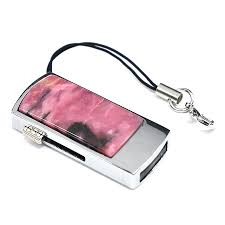 Флеш карта USB на 32GB с родонитом сереб 3730742