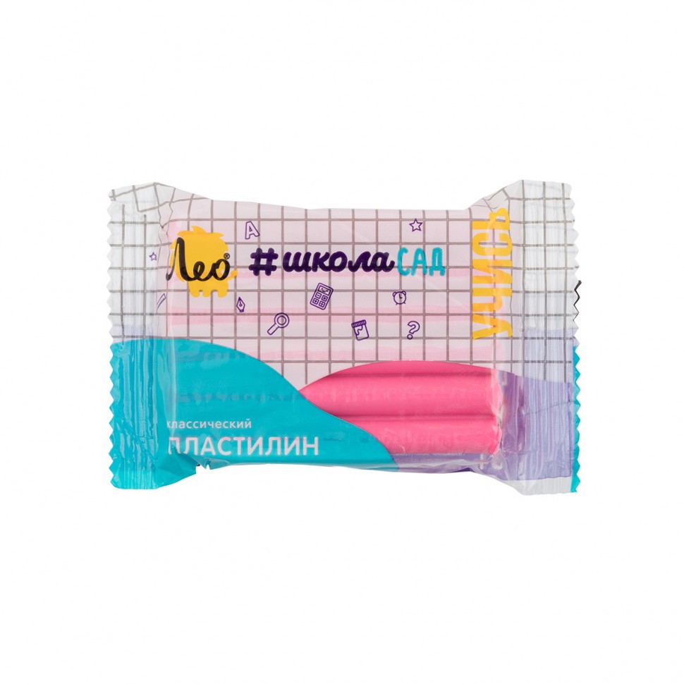 Пластилин розовый 50 г LMC-50 Лео
