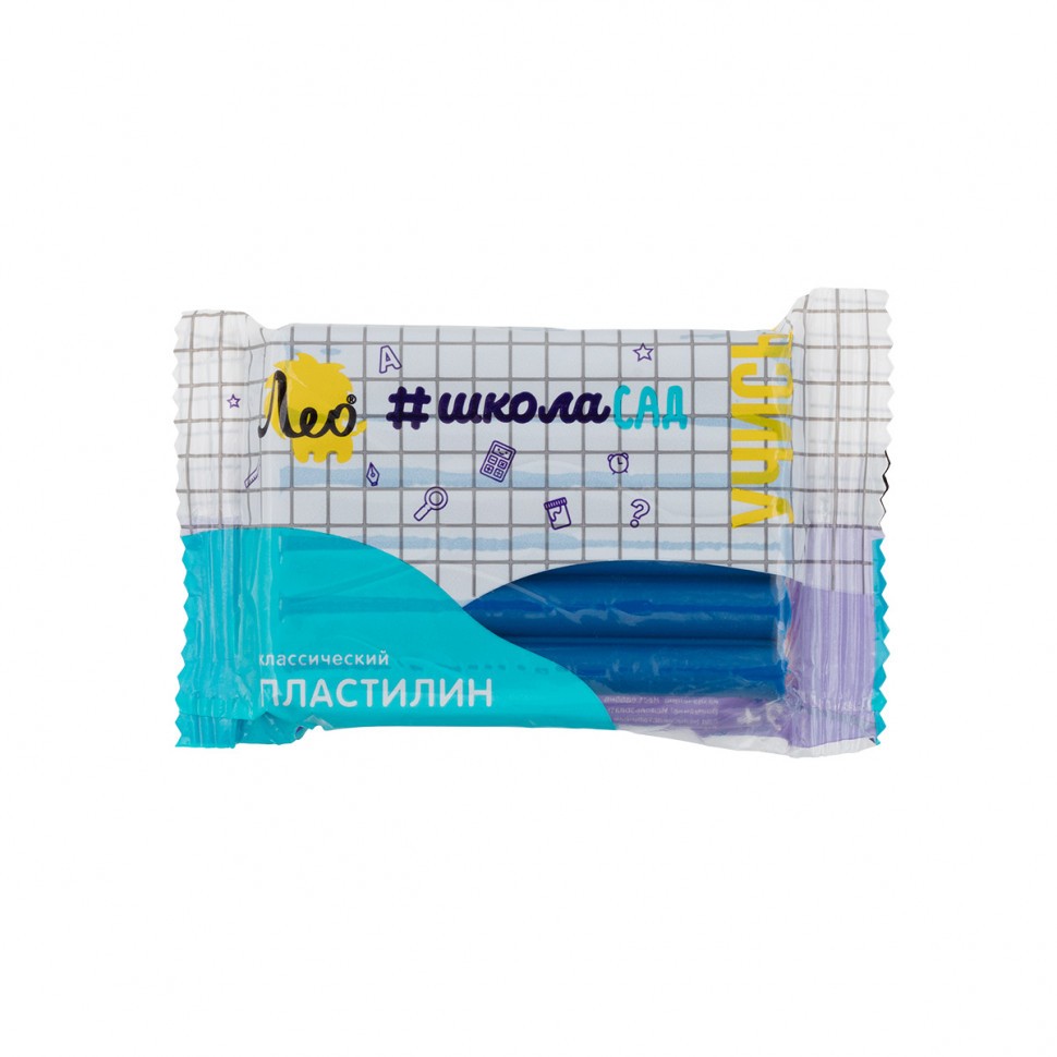 Пластилин синий 50 г LMC-50 Лео