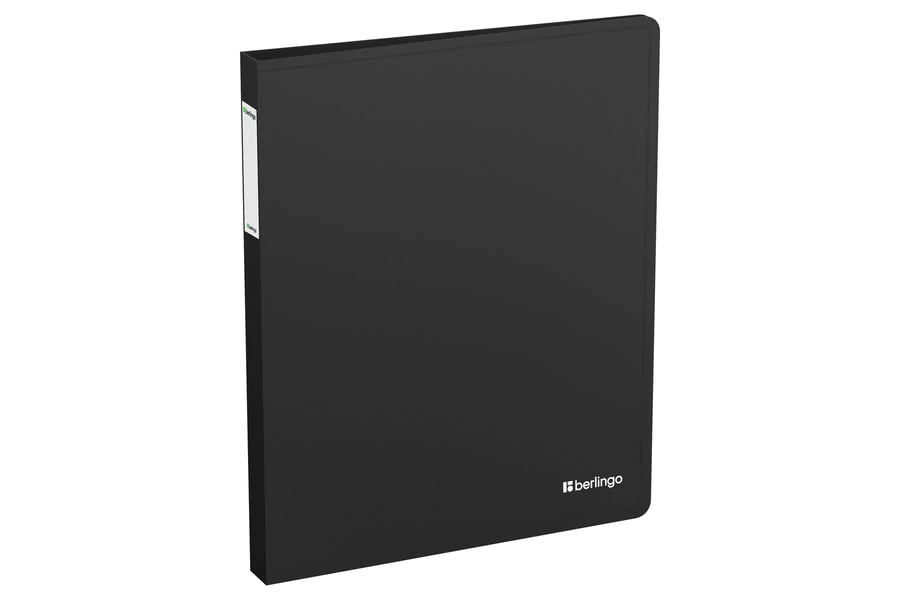 Папка на кольцах Berlingo Soft Touch на 4-х кольцах, 24 мм (RB4_4D980) Soft Touch черный
