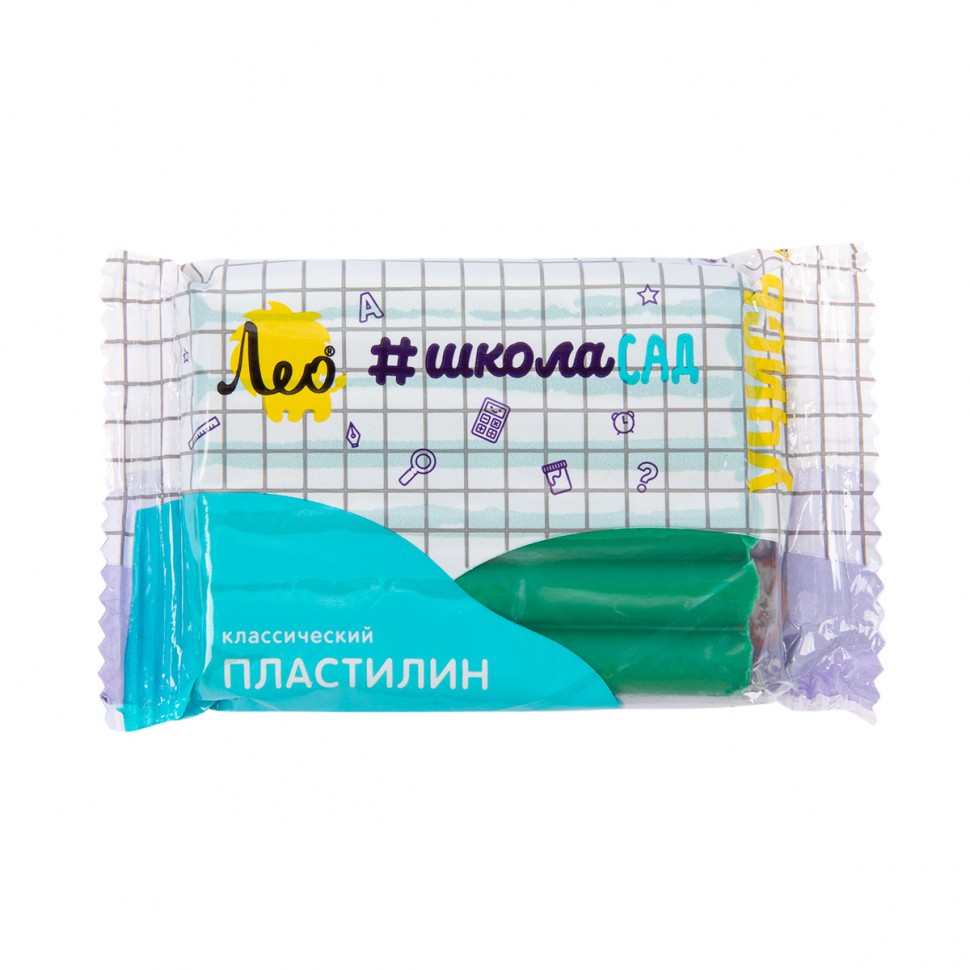 Пластилин зелёный 50 г LMC-50 Лео
