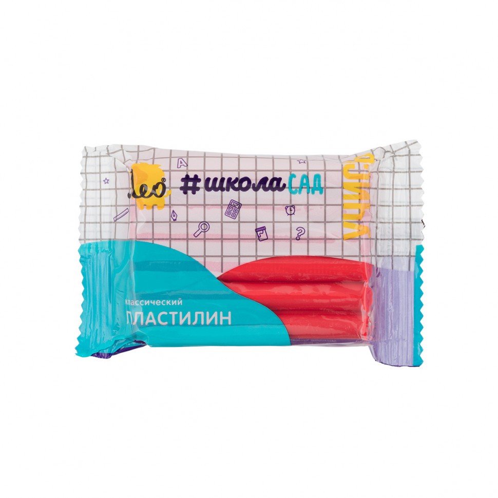 Пластилин красный 50 г LMC-50 Лео
