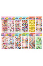 Наклейки декорат 3D 12 дизайнов М-8652 MAZARI