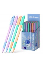 Ручка шар 1мм син Stick&Grip Pastel Bloom 61025 Erich Krause