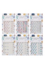 Стразы - наклейки пласт цвет ассорти Crystal Diamonds М-8644 Mazari Creative