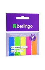 Стикер -закладка бум44*12мм 5цв неон 41121 Berlingo