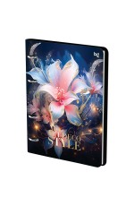 Тетрадь на кольцах А5, 120л., кожзам,  BG Flowers