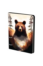 Тетрадь на кольцах А5, 120л., кожзам,  BG Русский дух