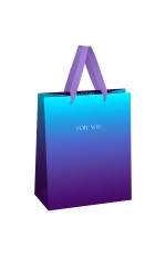 Пакет подарочный 18*23*10см MESHU Intense gradient/Интенсивный градиент, фольга,  матовая ламинация