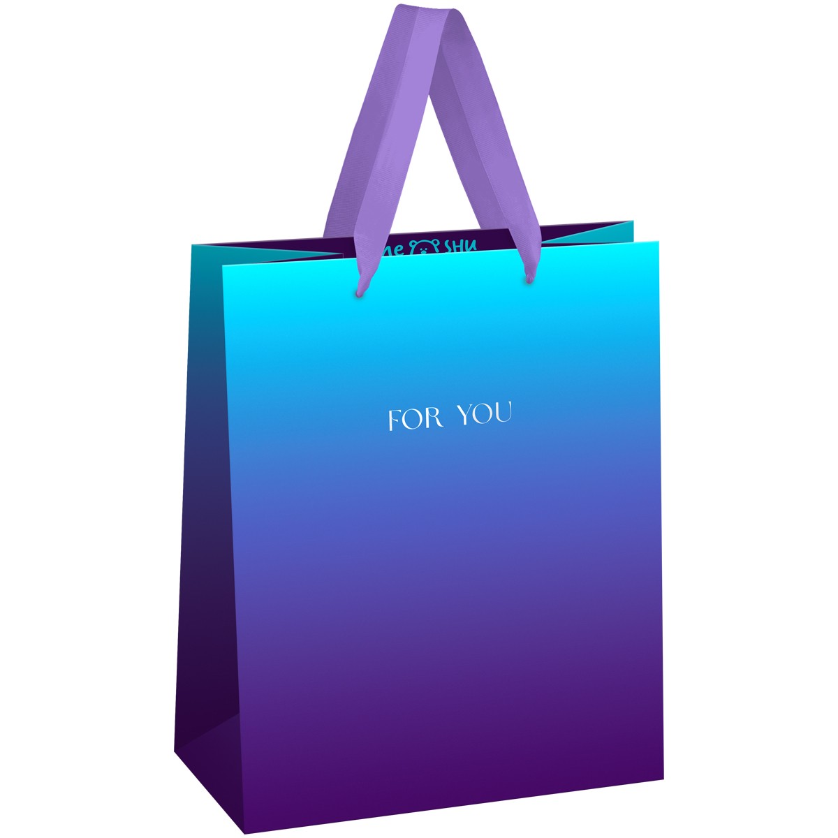 Пакет подарочный 18*23*10см MESHU Intense gradient/Интенсивный градиент, фольга,  матовая ламинация