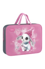 Папка текстильная с ручками 1 отделение, А4 Berlingo Dreamy Bunny, 350*265*80мм, текстиль, на молнии