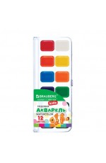 Краски акв 12 цв медовые 192796 Brauberg