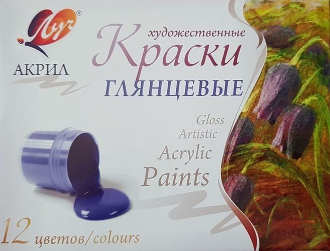 Краски акрил 12цв*20мл худ 22С1409-08 Луч