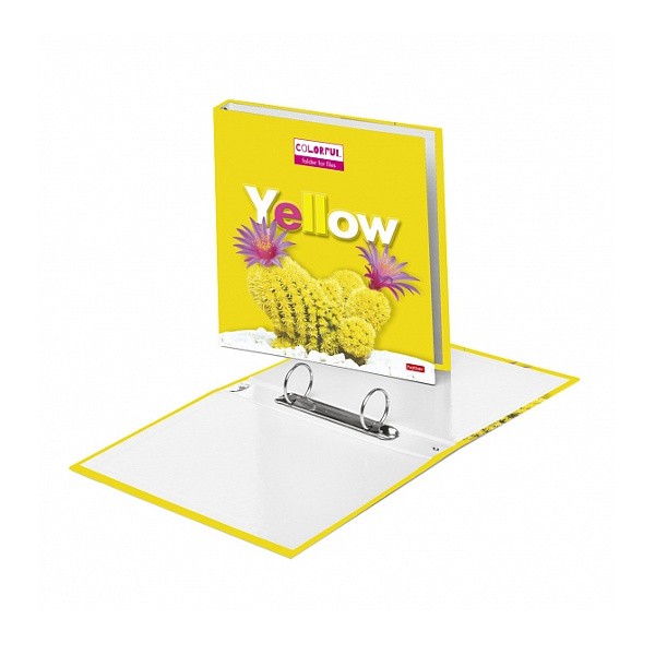 Папка 2 кольца YELLOW 23123 Хатбер