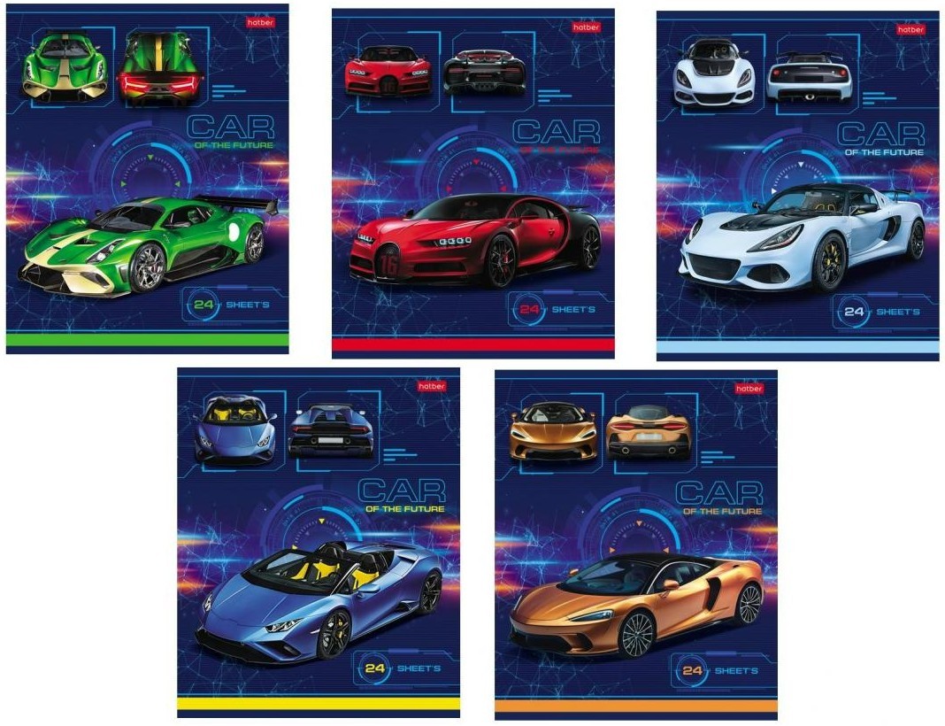 Тетрадь 24л лин Car Design Хатбер
