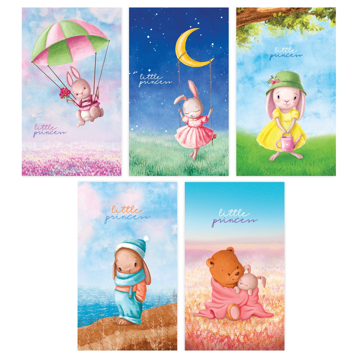 Блокнот А7 48л. на склейке BG Little bunny
