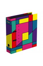 Папка-регистратор Berlingo Color Block, 80мм, ламинированная, с рисунком