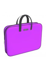 Папка д/тетр А4 текстна молнс ручнеон Фиолетовая 54672 Erich Krause