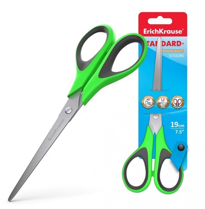 ErichKrause® Ножницы Standard+ 15см на блист. (поштучно) арт.35098