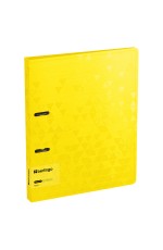 Папка на 2 кольцах Berlingo Neon, 24мм, 1000мкм, желтый неон, D-кольца, с внутр. карманом