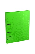 Папка на 2 кольцах Berlingo Neon, 24мм, 1000мкм, зеленый неон, D-кольца, с внутр. карманом