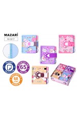 Блокнот 10*11 2см 65л спир Лапки 3217 Хатбер