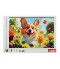 Бегущий корги. Пазлы в коробке 500 деталей. 225х320х40 мм. Умные игры в кор.10шт