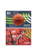 Альбом для рисования 20л., А4, на скрепке BG На спорте