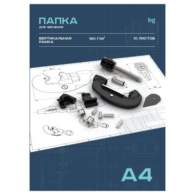 Папка д/черч А4 10л 160гр вертрамка 58483 БиДжи