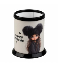 Подставка д/канцпринадл Девчонка в шапке 73293 Феникс