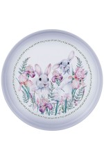 Поднос сталь сервир Ирисы 33х21см 898-049 AgnesS