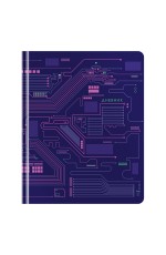 Дневник 1-11 кл. 48л. (твердый) Greenwich Line Microchip, иск. кожа, тисн. фольгой, тон. блок, ляссе