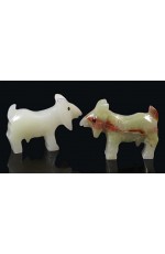 Сувенир Коза из оникса 2 5 65*20*50*мм 1222303