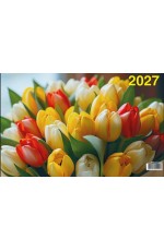 Календарь 2027 кварт 3-х блочн 01-27028 Тюльпаны