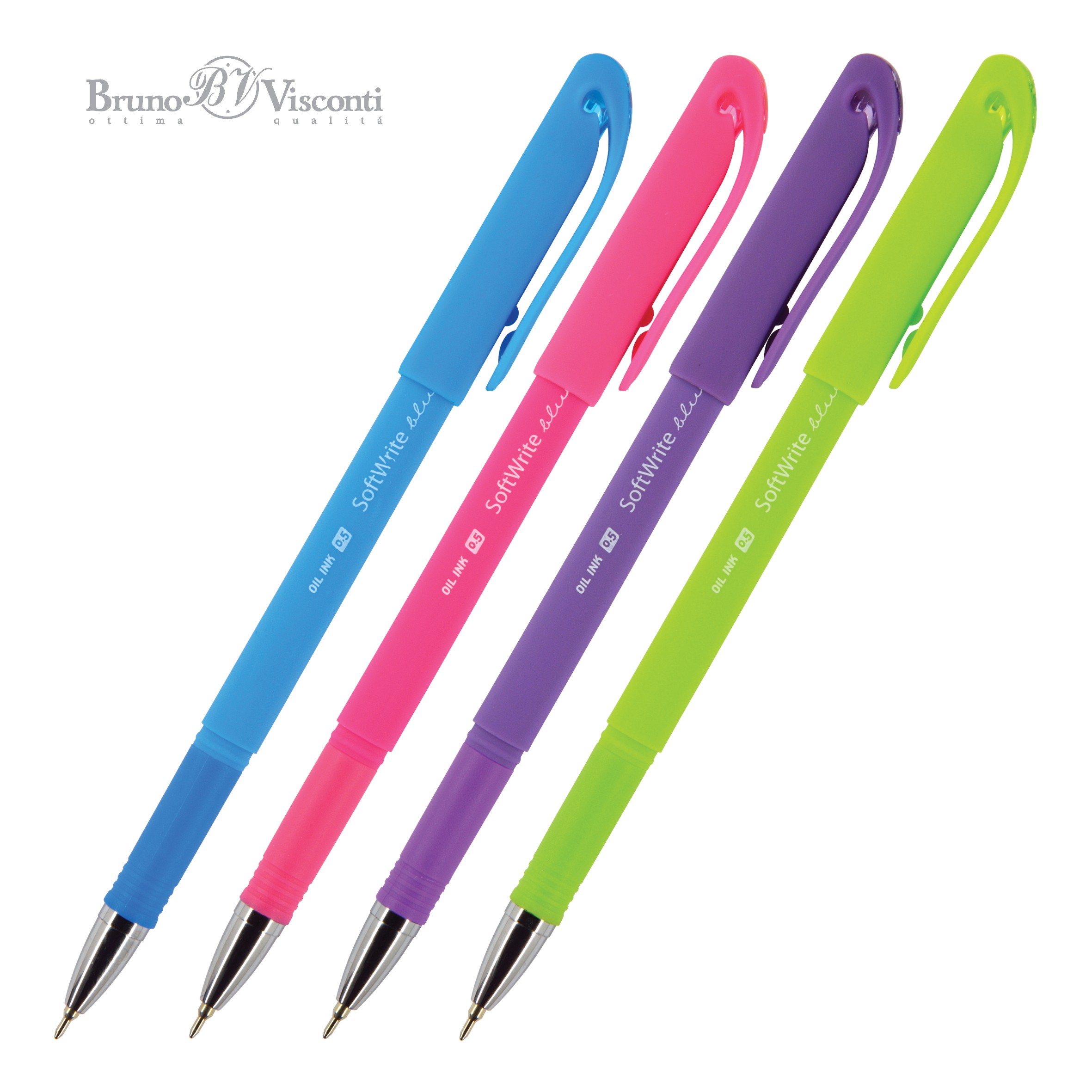 Ручка шар 0 5мм синмаслоснв ассортSoftWrite Special 20-0090 Bruno Visconti